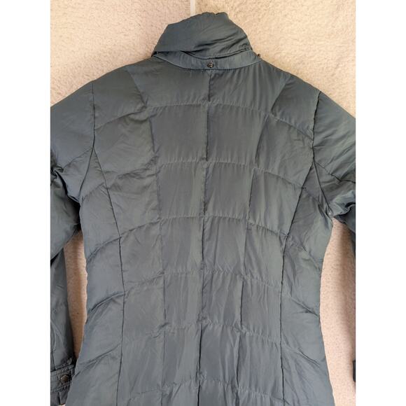 Eddie Bauer Puffer Jacket Womens XS EB550 Parka Gray Quilted Goose Down NO HOOD - Picture 10 of 16